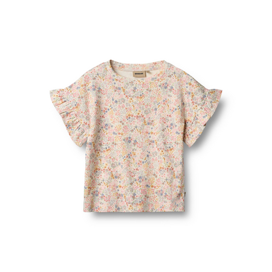 Wheat Ally t-shirt bright flowers