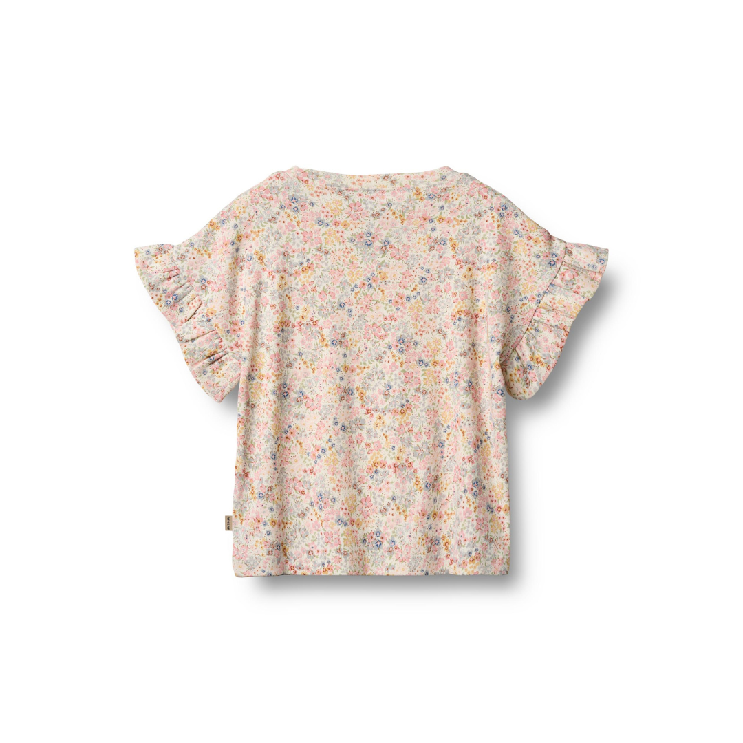 Wheat Ally t-shirt bright flowers