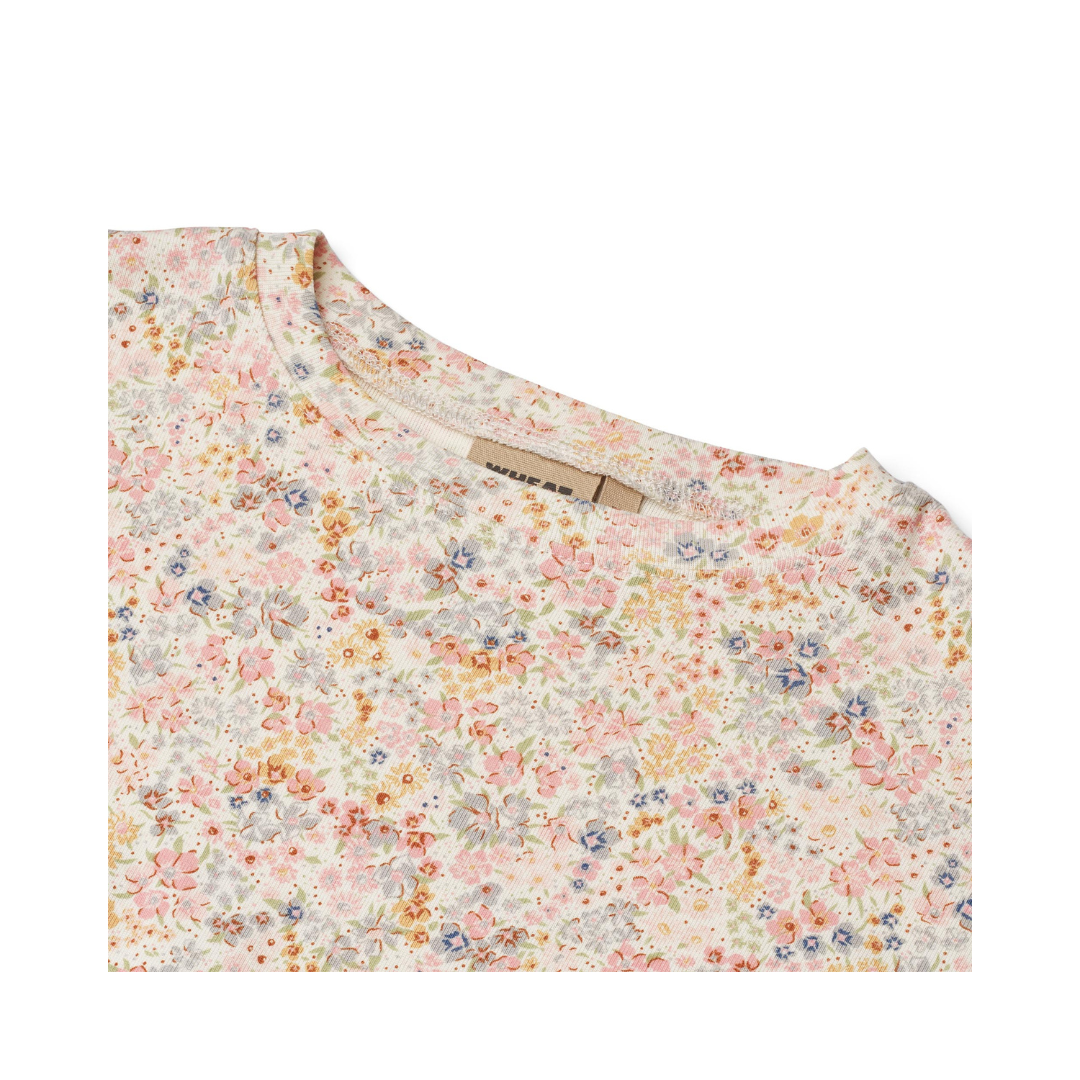 Wheat Ally t-shirt bright flowers