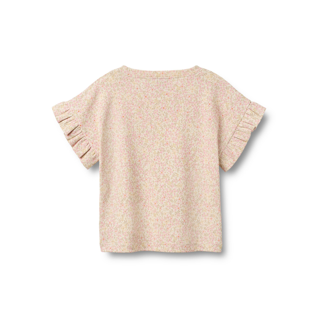 Wheat Ally t-shirt coral flowers