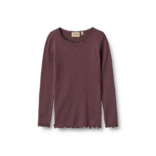 Wheat Reese rib t-shirt fudge