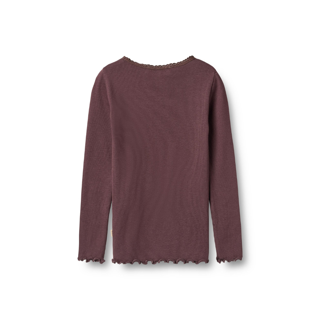 Wheat Reese rib t-shirt fudge
