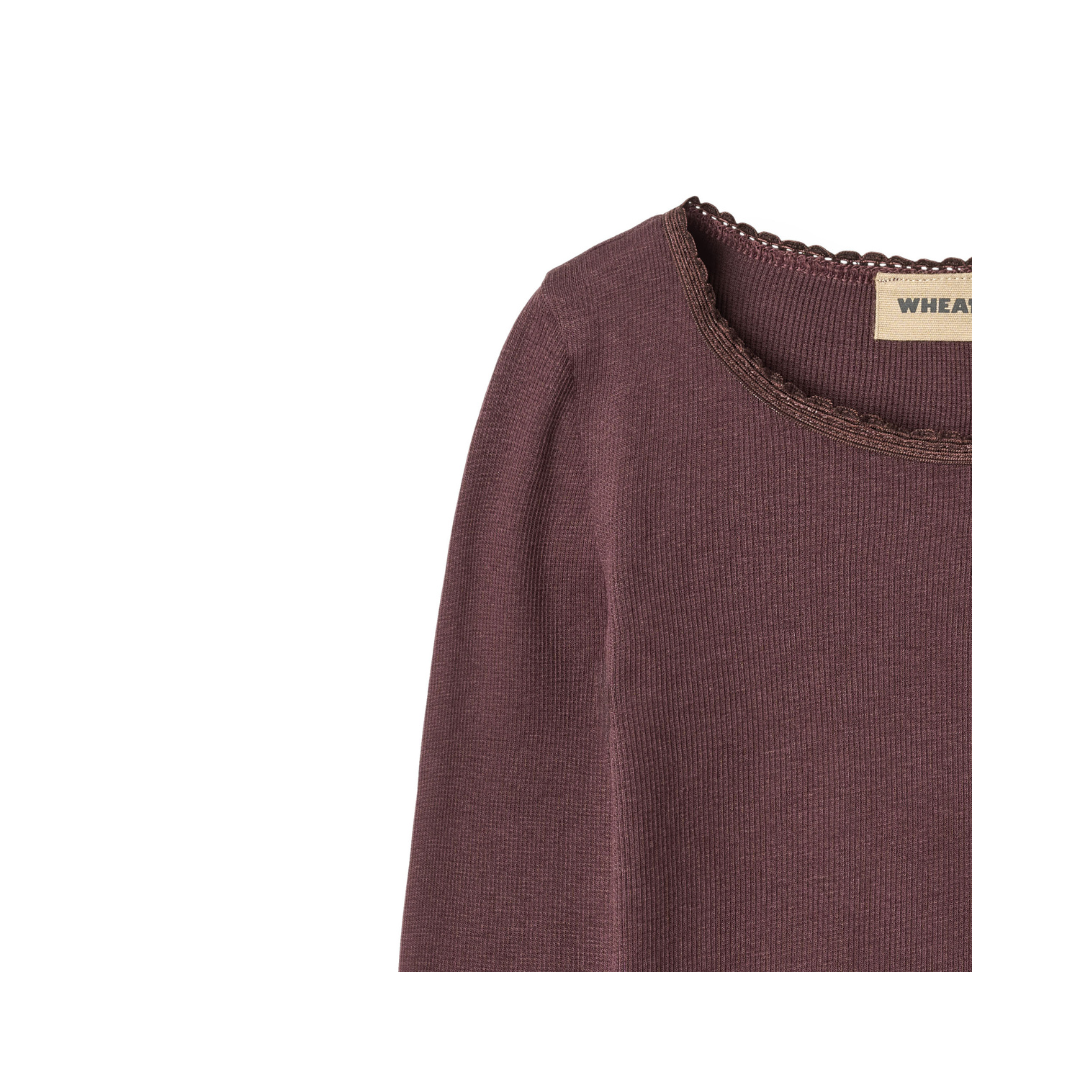 Wheat Reese rib t-shirt fudge