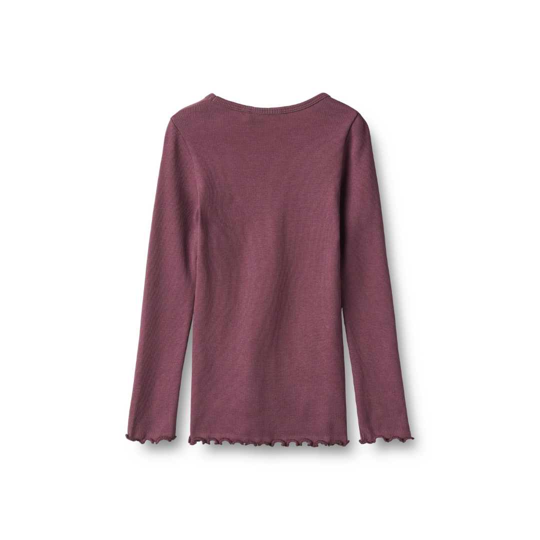 Wheat Ida rib t-shirt eggplant