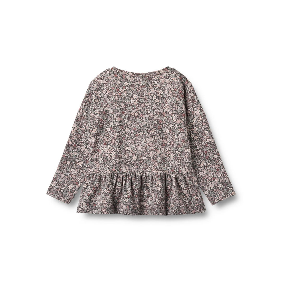 Wheat Carolina t-shirt L/S purple stone flowers