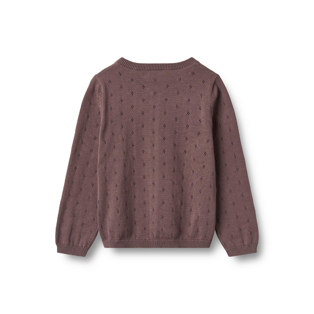 Wheat Maia cardigan plum