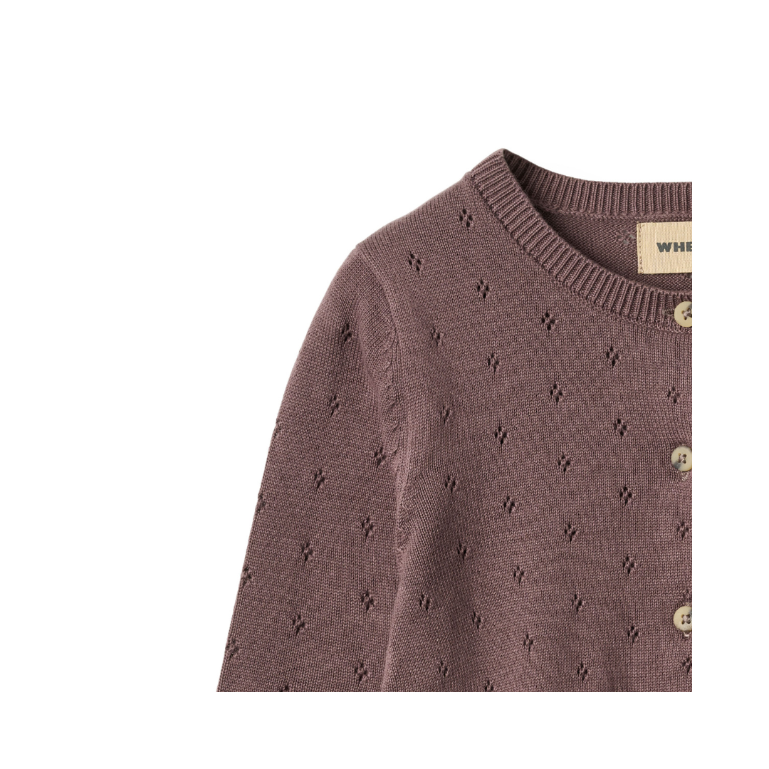 Wheat Maia cardigan plum
