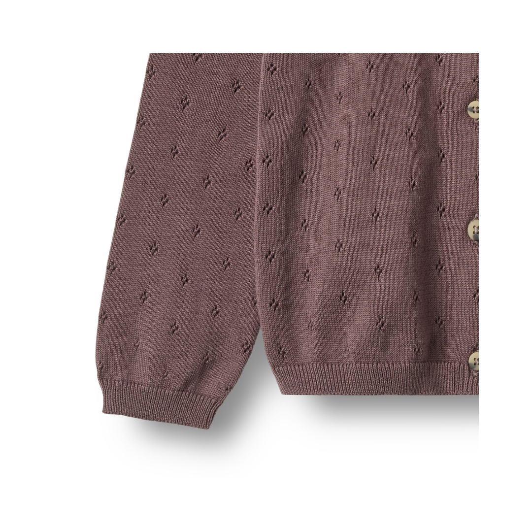 Wheat Maia cardigan plum
