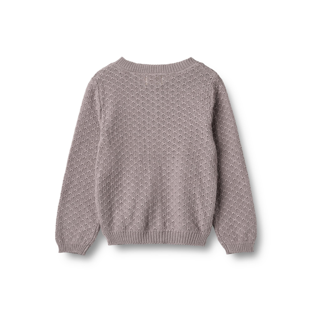 Wheat Magnella cardigan dusty purple