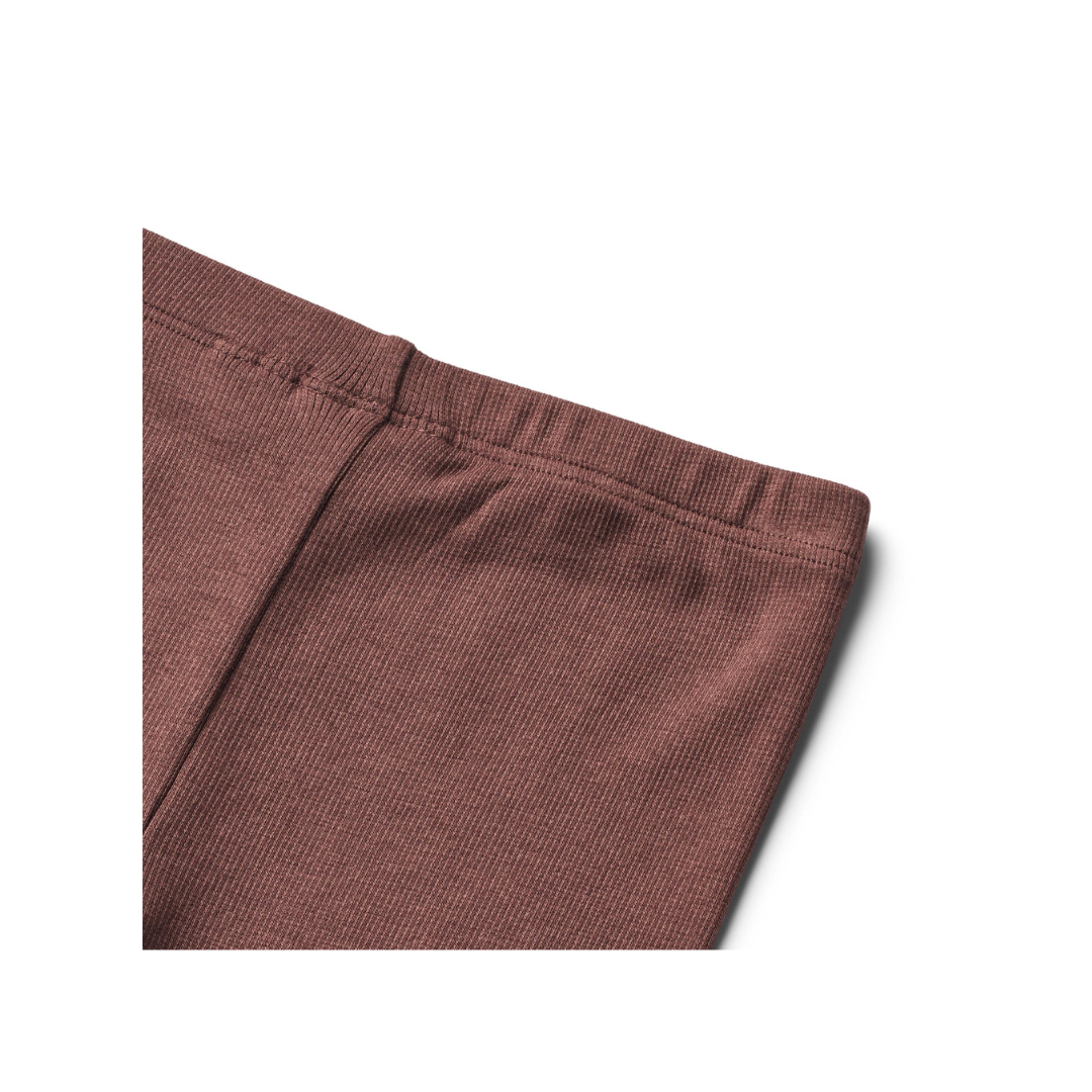 Wheat Maddy rib leggings eggplant
