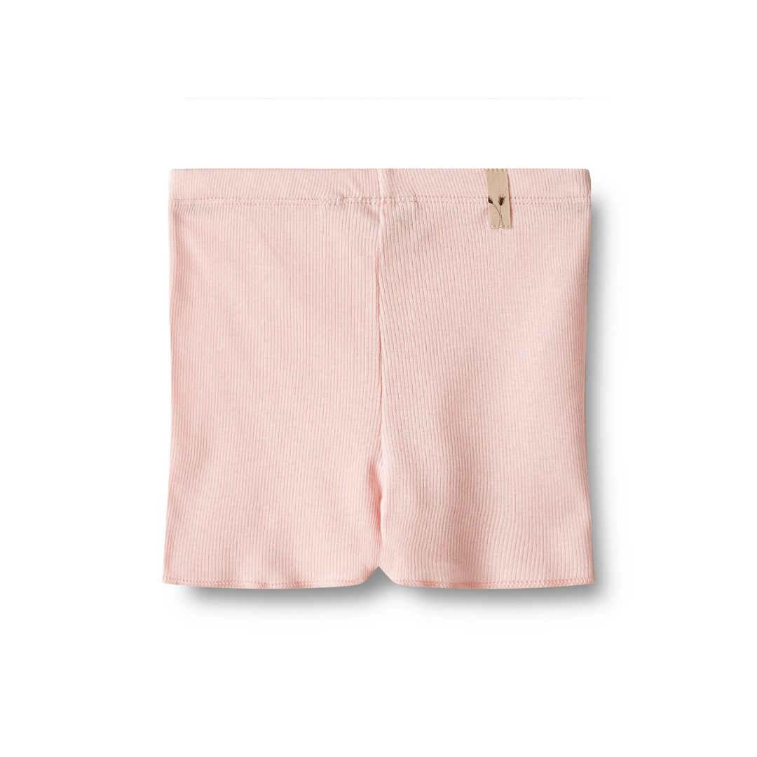 Wheat Sine rib shorts rose ballet
