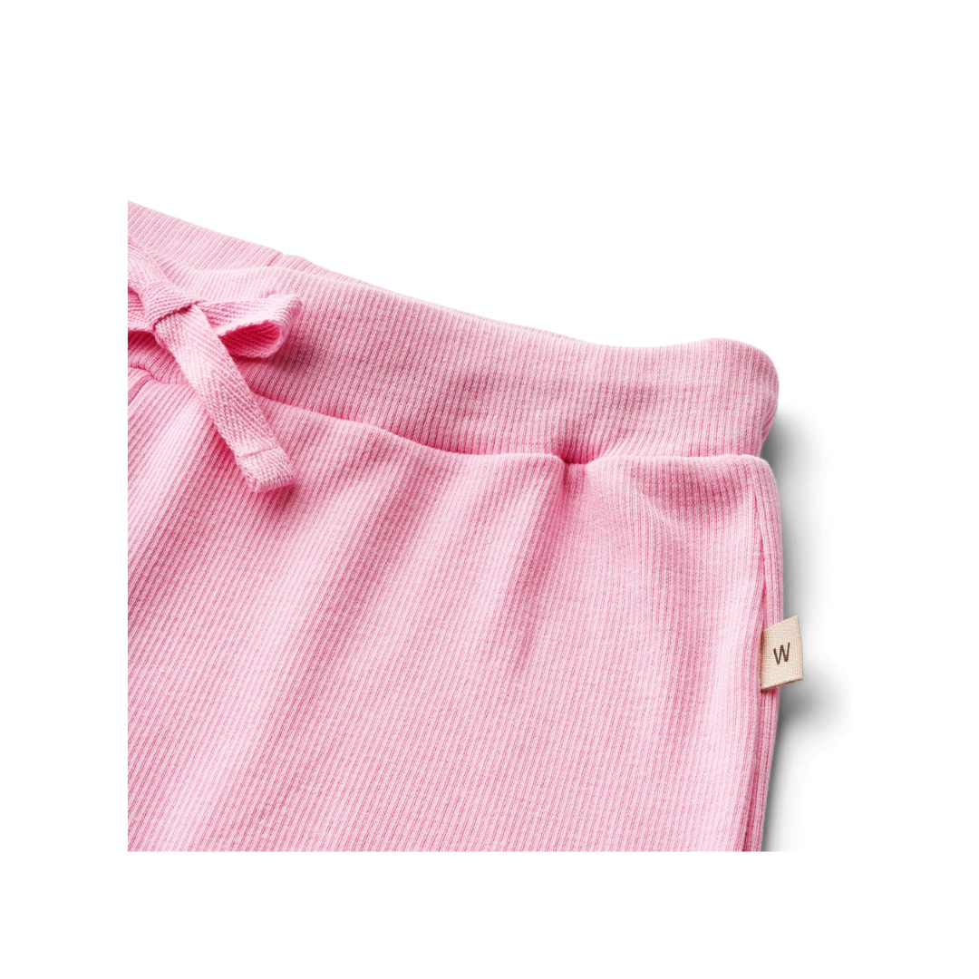 Wheat Gertrud rib shorts pink