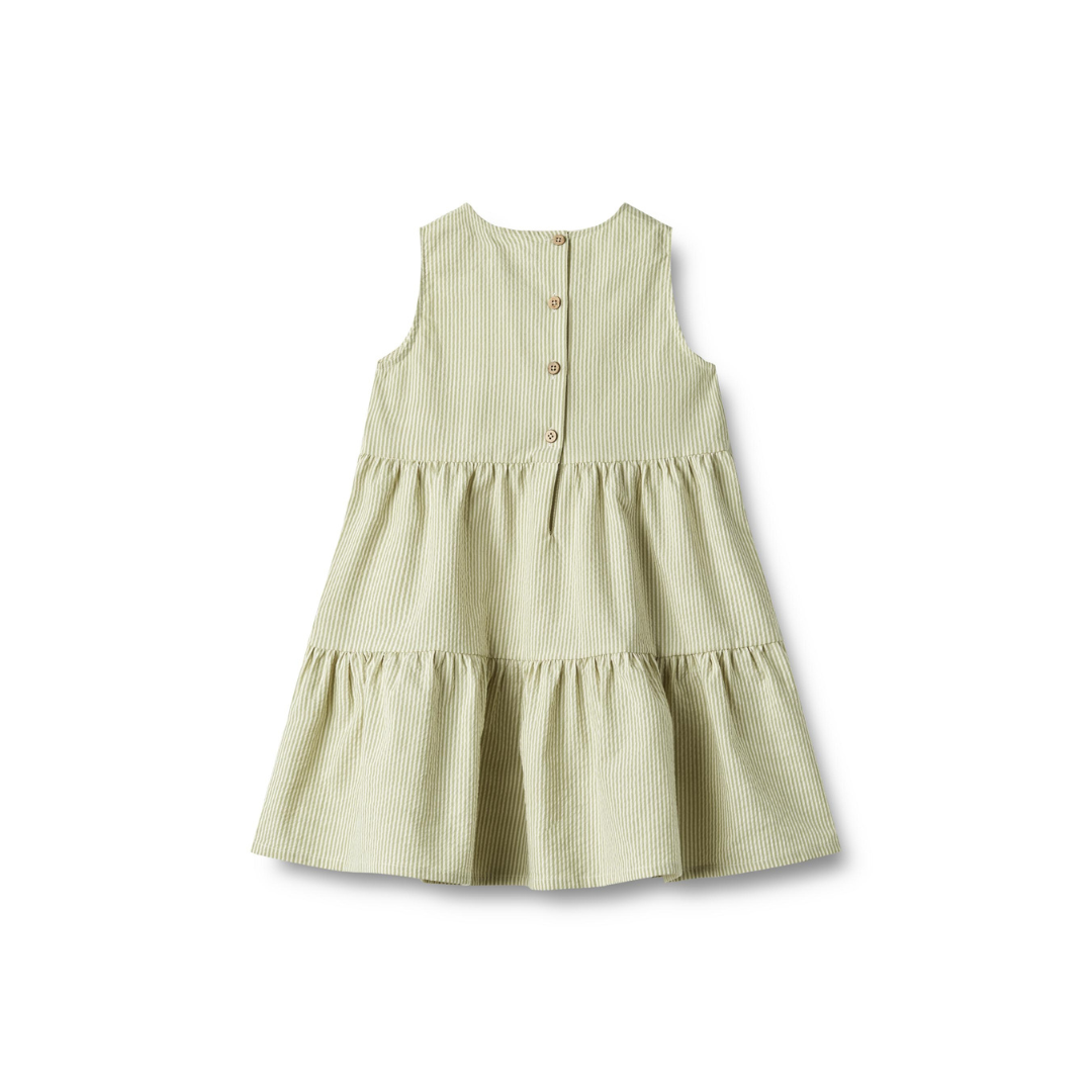 Wheat Luise kjole green stripe