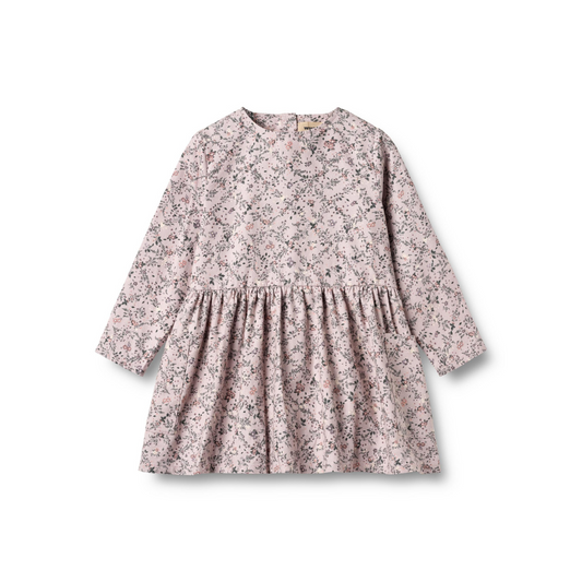 Wheat Aima kjole lilac checked flowers