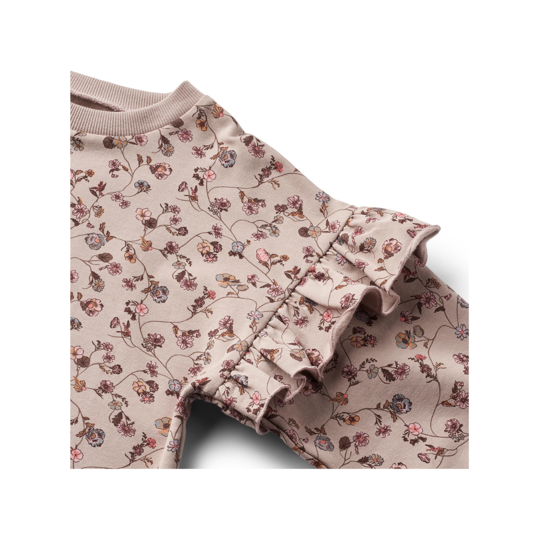 Wheat Annika sweat kjole dry rose flowers wine