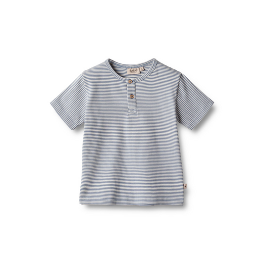 Wheat Lumi t-shirt blue stripe