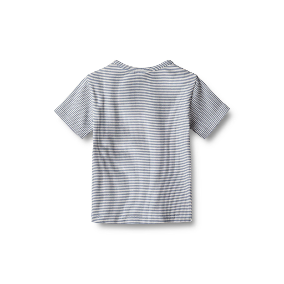 Wheat Lumi t-shirt blue stripe