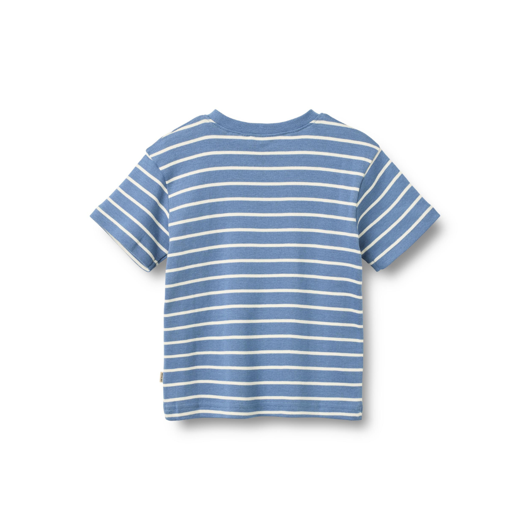 Wheat Fabian t-shirt blue stripe