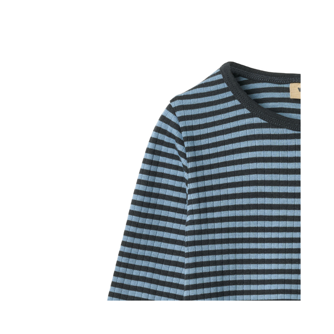 Wheat Stig bluse bright blue stripe