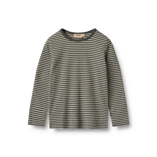 Wheat Stig bluse winter forest stripe