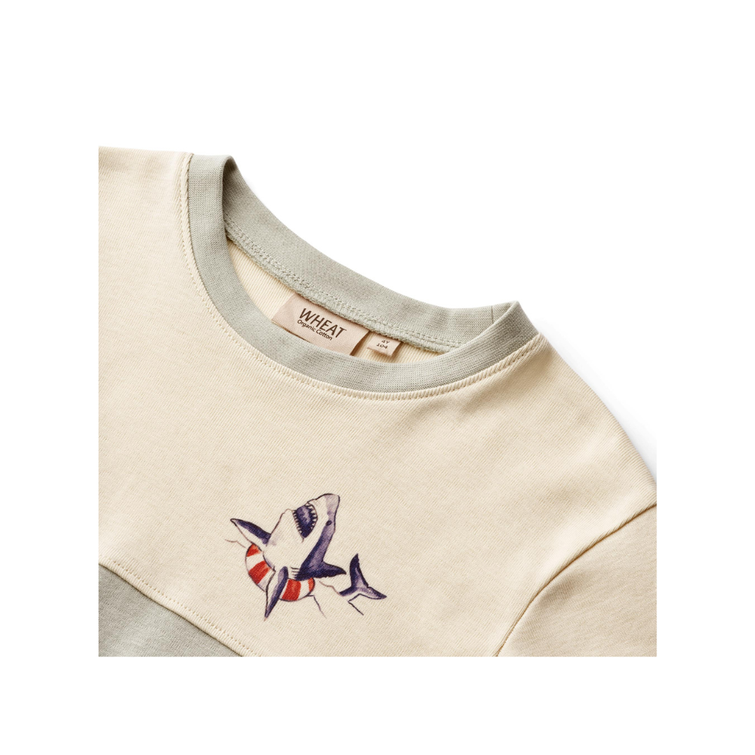 Wheat Oliver t-shirt sea mist