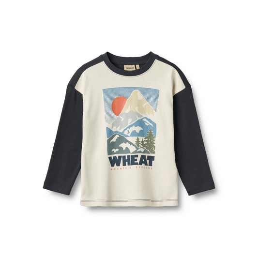 Wheat Beck t-shirt L/S eggshell