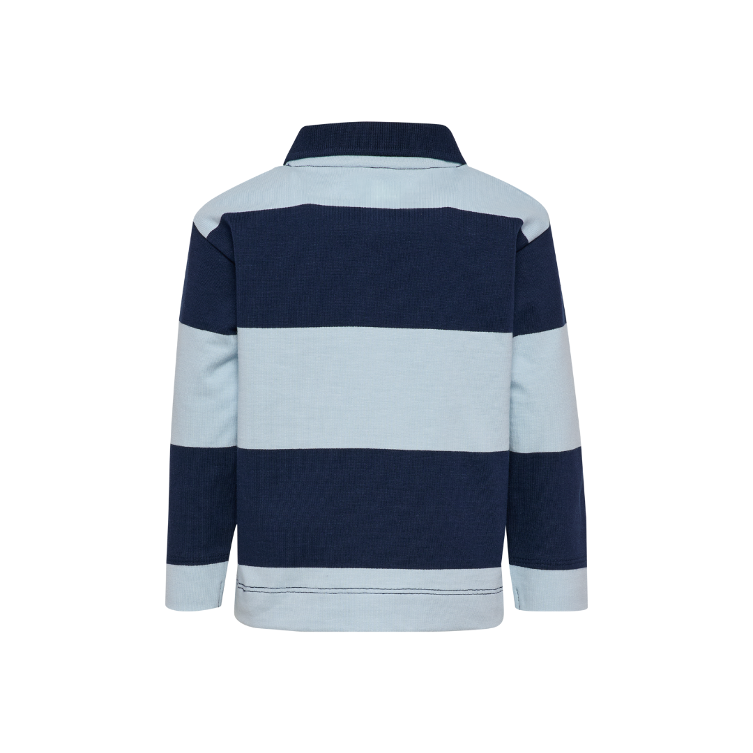 Hummel Mini loose stripe polo bluse dress blues