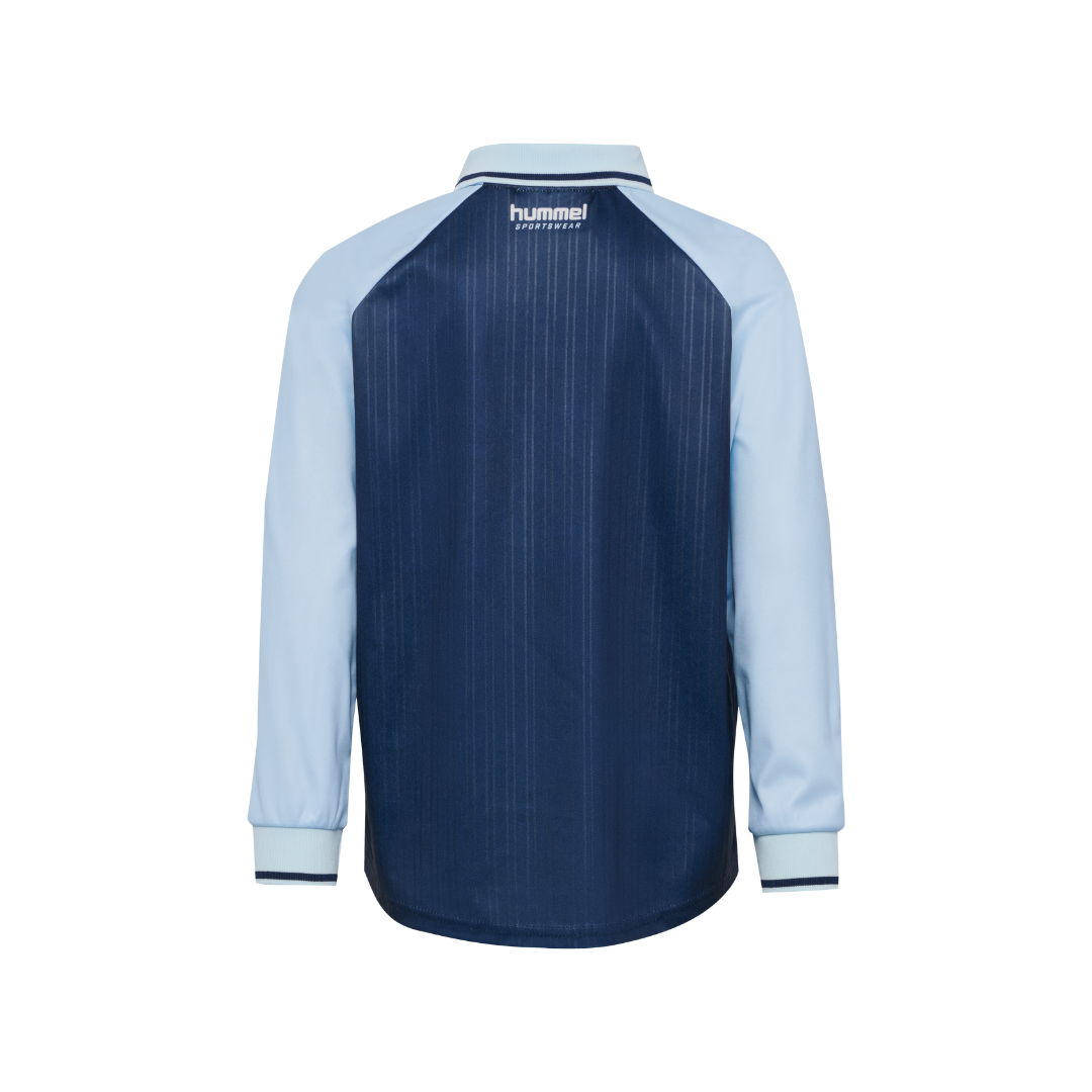 Hummel JR loose stripe soccer jersey L/S bluse dress blues