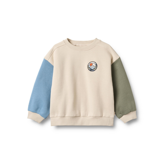 Wheat Elliot badge sweatshirt offwhite