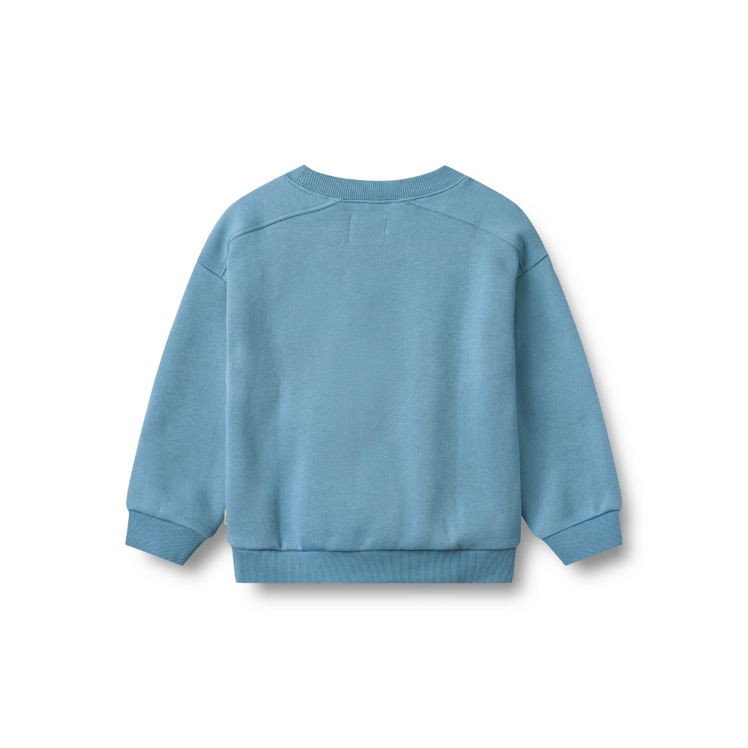 Wheat Sander badge sweatshirt winter blue
