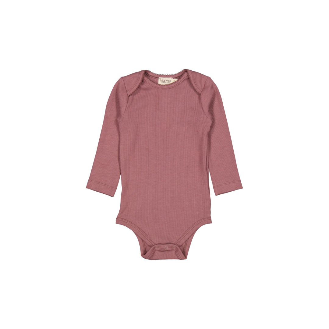 MarMar Ben modal fine rib body dusty grape