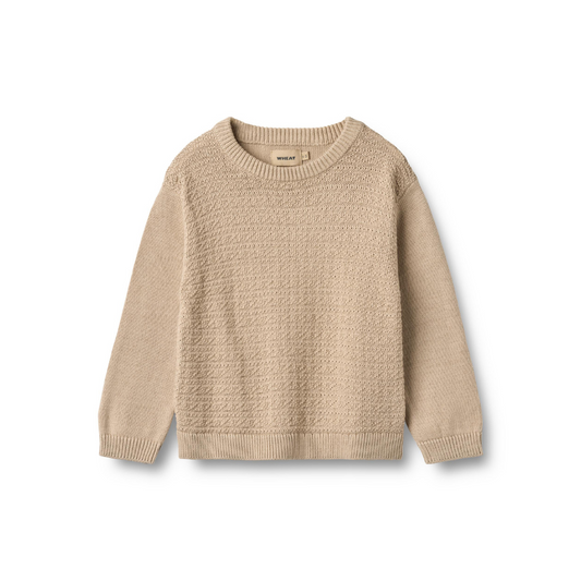 Wheat Borris strikpullover warm sand