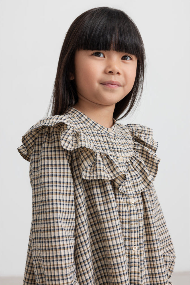 Pige med MarMar Dalina kjole pilot navy check