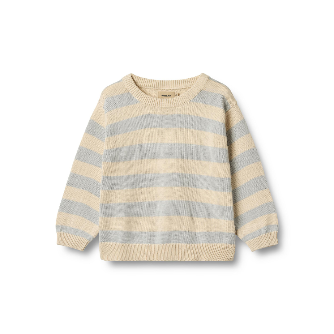 Wheat Morgan strikpullover blue stripe