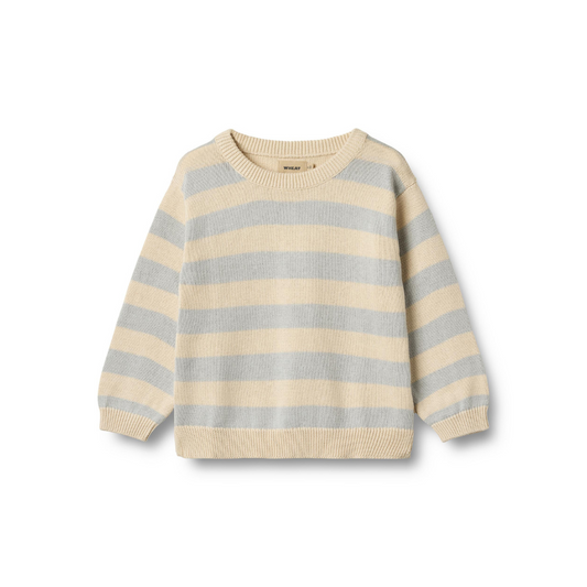 Wheat Morgan strikpullover blue stripe