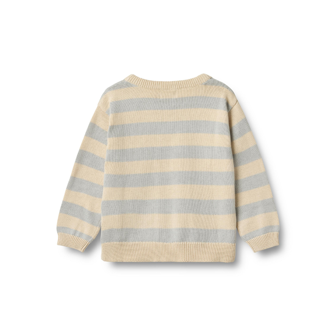 Wheat Morgan strikpullover blue stripe