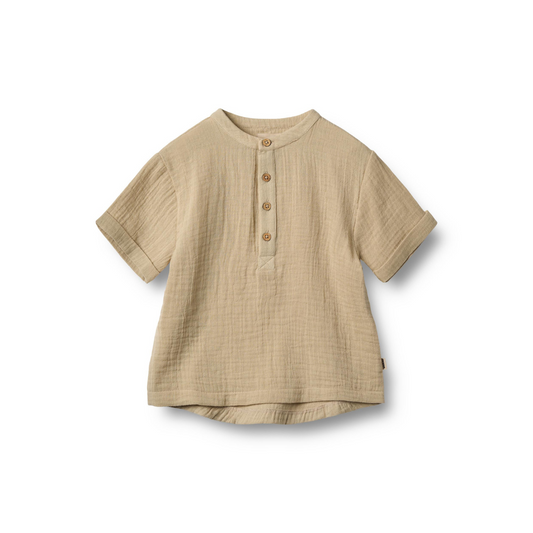 Wheat Svend S/S shirt soft sand