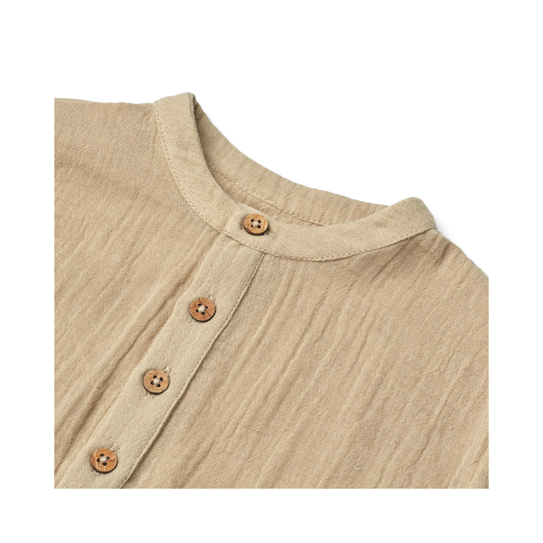 Wheat Svend S/S shirt soft sand