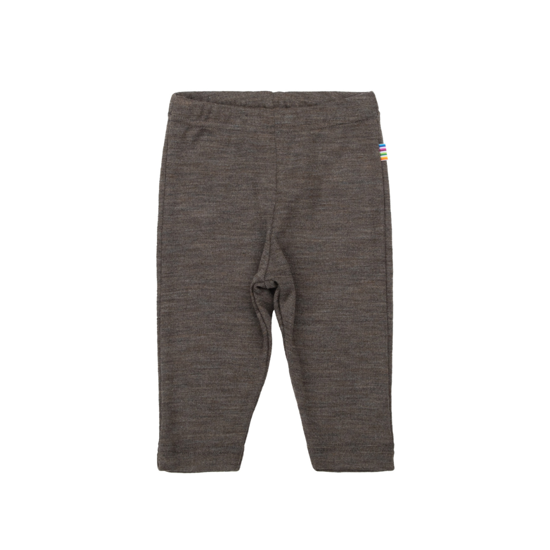 Joha Uld/silke leggings brun melange