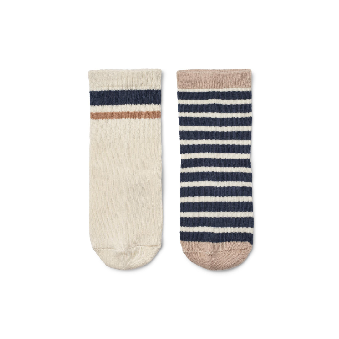 Wheat Jamie strømper 2-pak blue