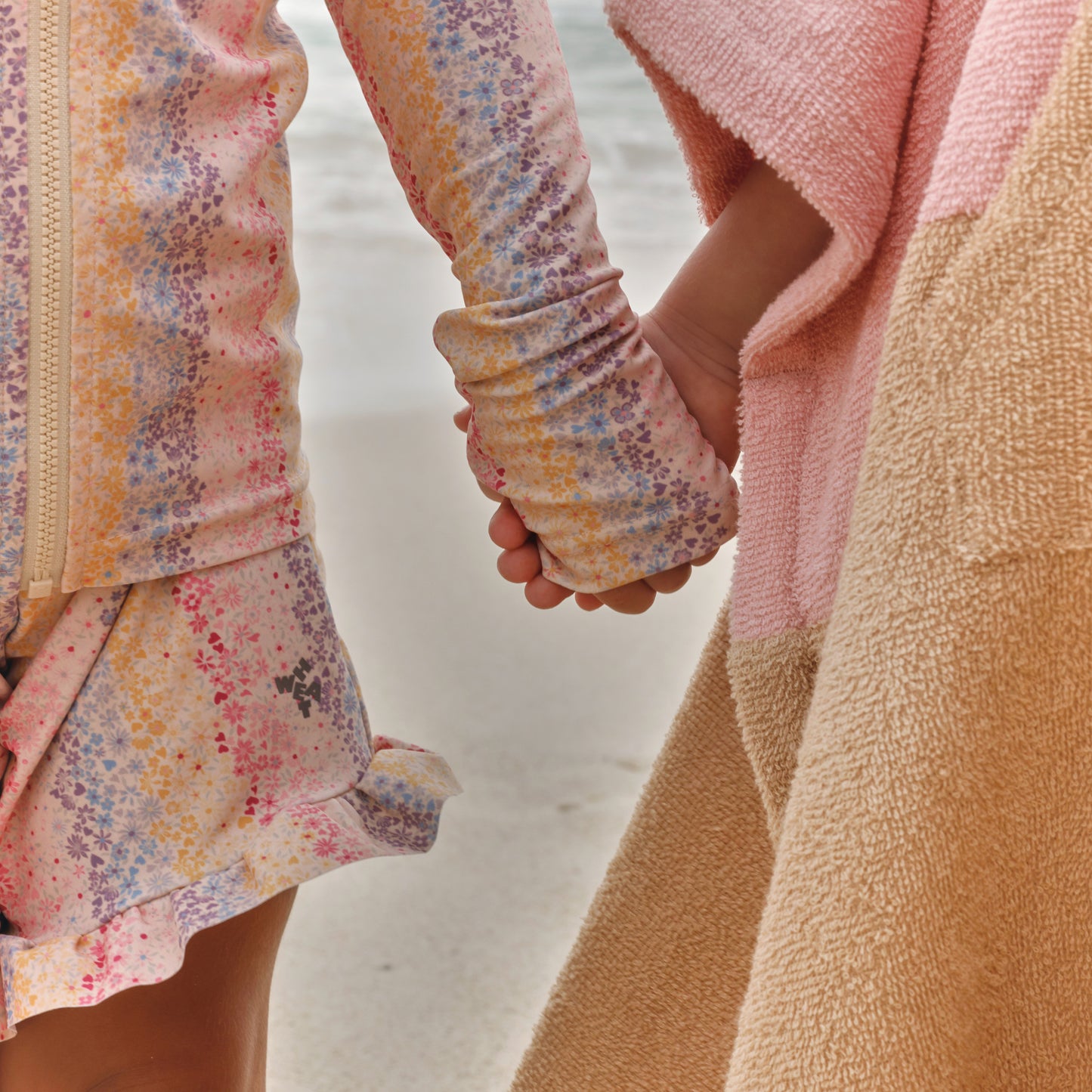 Wheat Terry poncho powder