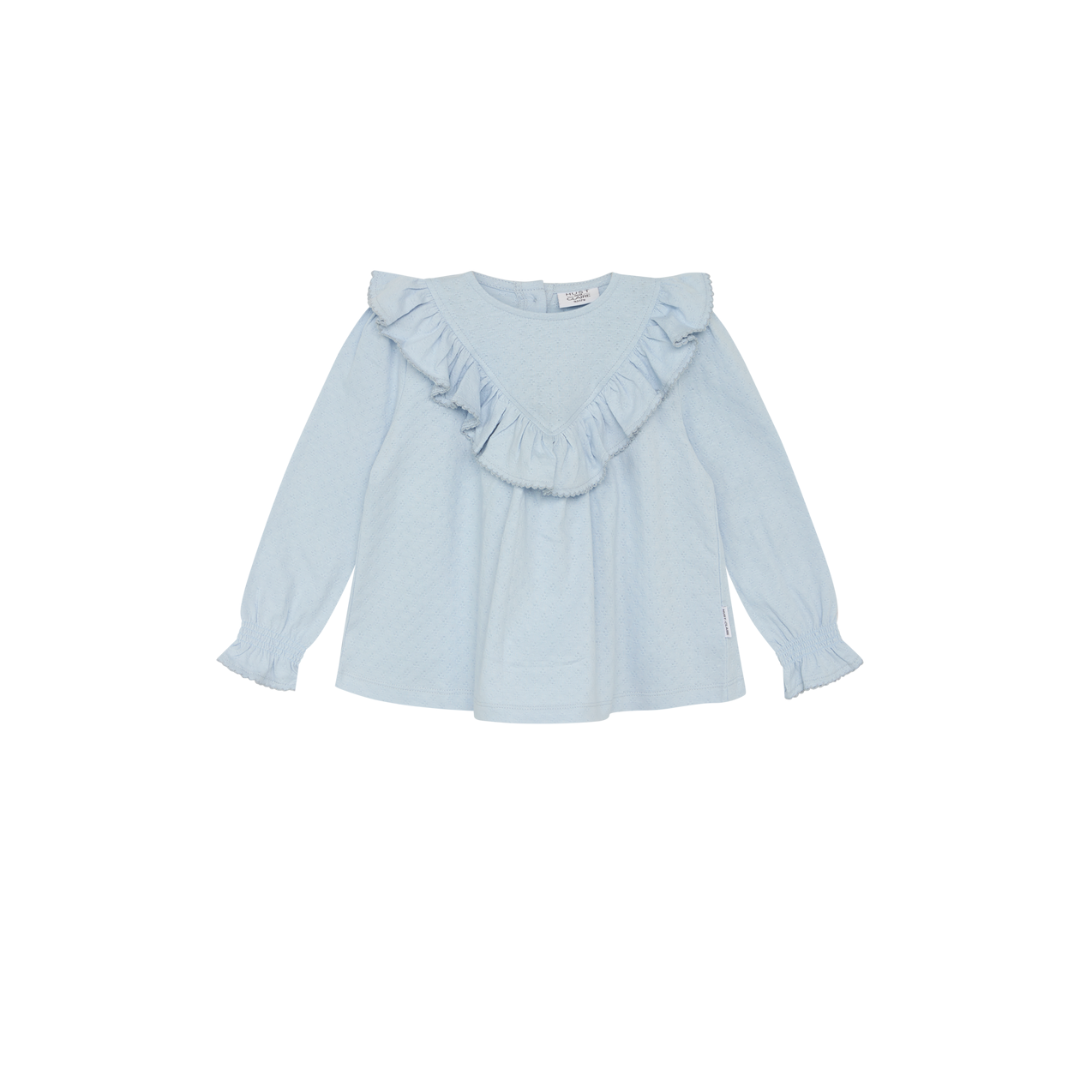 Hust & Claire Adelaida bluse blue flax