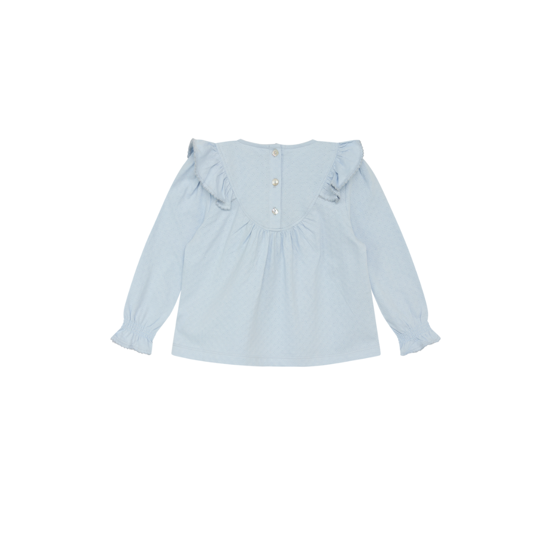 Hust & Claire Adelaida bluse blue flax