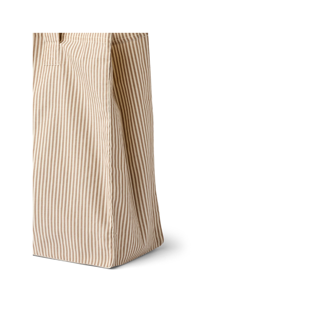 Wheat Ville shopper cappucino stripe