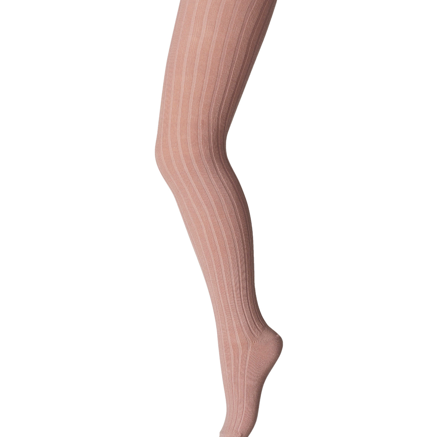 MP Danmark Bomulds rib strømpebukser 188 wood rose