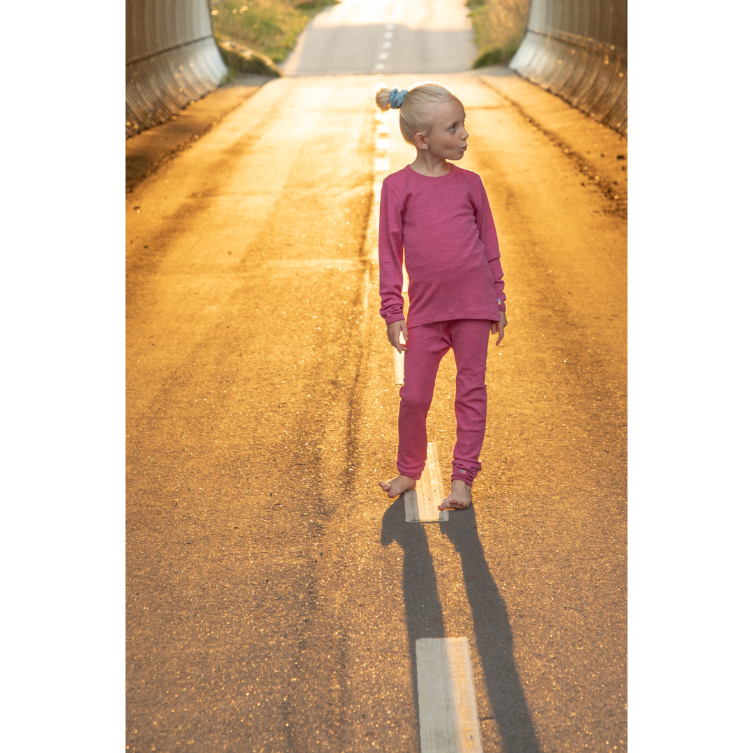 Pige med Joha Uld leggings pink
