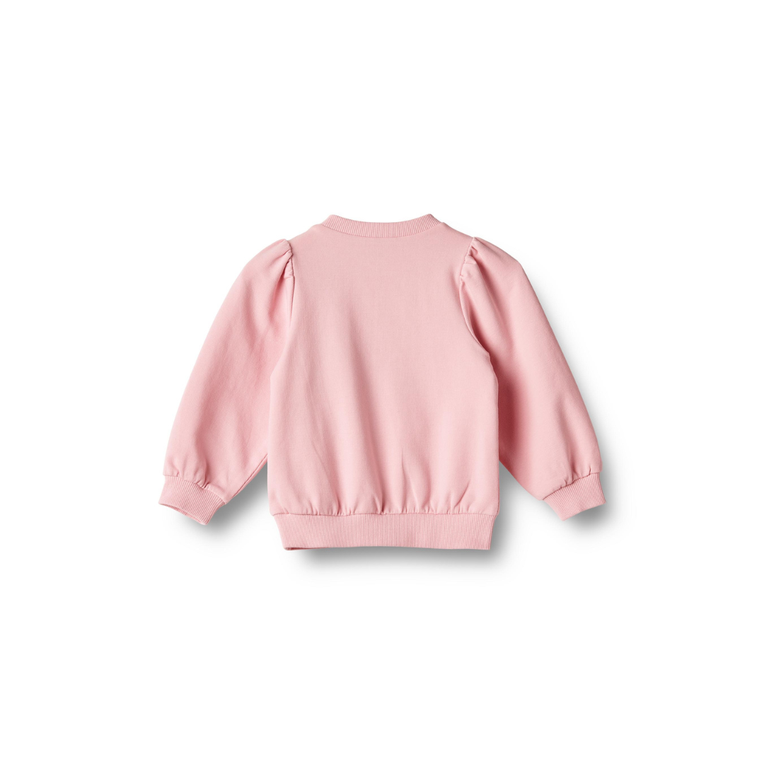 Wheat Vega embroidery sweatshirt sugar rose
