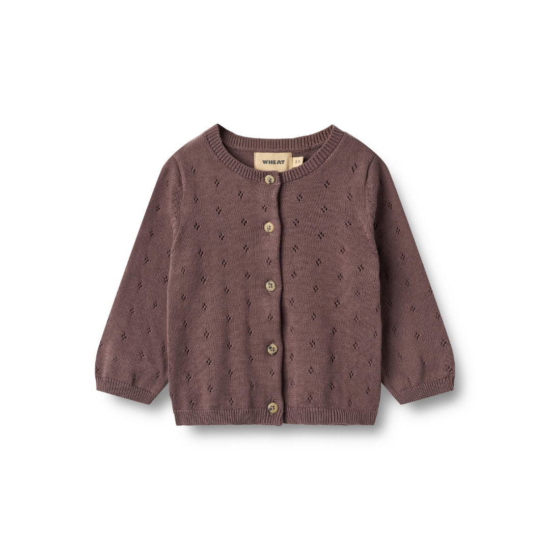 Wheat Maia cardigan plum