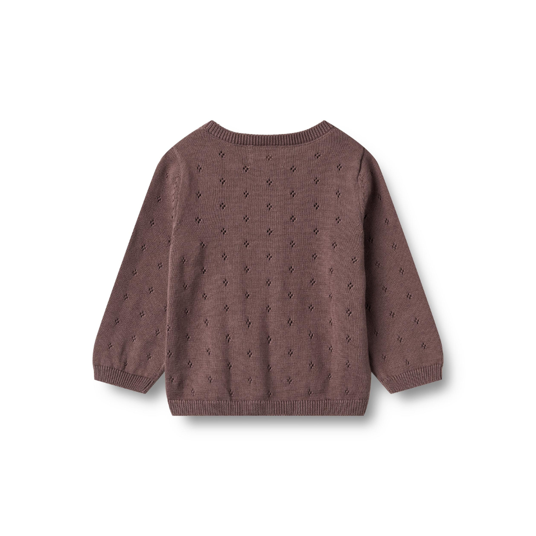 Wheat Maia cardigan plum