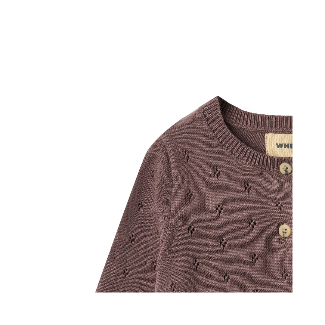 Wheat Maia cardigan plum